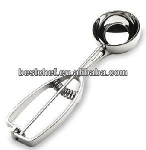 18-10 stainless steel round Heavy ice cream scoop