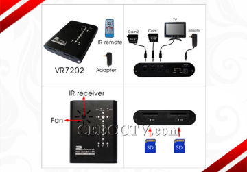 1 Ch Car Dvr Camera System With 32gb Sd Card, Asf, 5fps / 10fps, Dv12v, 1000ma