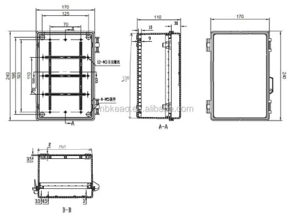 Outdoor electronics enclosure outdoor enclosure waterproof electrical junction box abs box plastic enclosure electronics