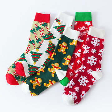 Wholesale Hot-Selling Christmas Decoration Gifts: Various Patterns Autumn & Winter Santa Claus Crew Socks