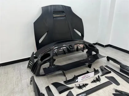 Half Carbon Fiber Body Kit for Ferrari 812 - M Style Front Bumper, Spoiler, Rear Bumper, Side Skirt