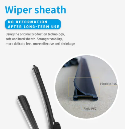 Universal Silicone Rubber Wiper for Mitsuba Rain X Windshield Flat Rubber Soft Beam Gear Auto