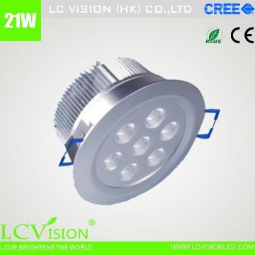 LED lighting / 21W CREE LED Down light / Dimming / Fixed / 850 lm