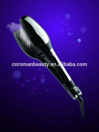 2016 lately design professional automatic electric steam Hair Straightener Comb with LCD display