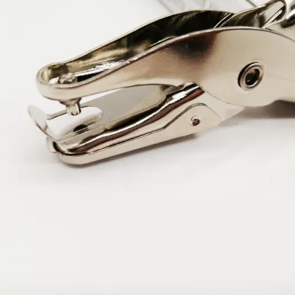 6mm Mini Round Hole Paper Punch - Metal Silver Ticket Punch Hand Plier for Office