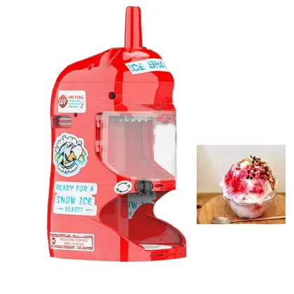 High Capacity 110V/220V Commercial Ice Crush Machine: Shaves Snow-like Ice at 80KG per Hour - Perfect for Bars, Restaurants, and Catering