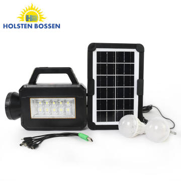 CC026 Portable Home Solar Light Kit: 100W, 6000mAh Solar Energy System with Flashlight - Multifunction Mini Solar Lighting Solution
