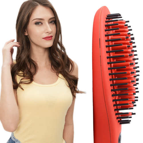 Hair Straightener Brush Comb At Home