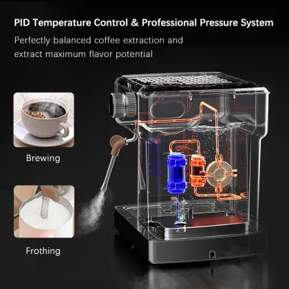 Espresso Coffee Maker Machine Makers Cappuccino Machine With Brewer