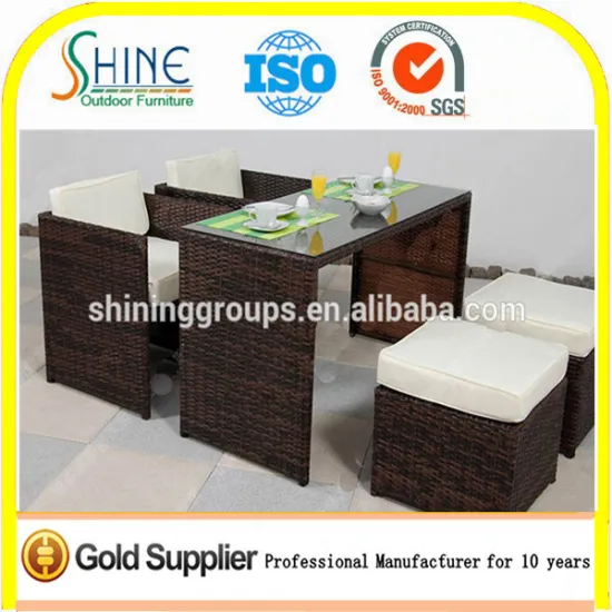 SH-47 Rattan Space saving furniture alibaba outdoor chair and table