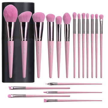 18 Piece Purple Soft Hair Makeup Brush Kit for Wholesale