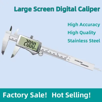 Digital Vernier Calipers and Stainless Steel Measuring Tools