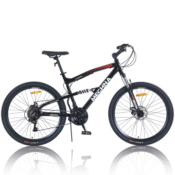MEGHNA 26er MTB Bicycle: Alloy Frame, Dual Suspension, Disc Brake, 21 Speed Mountain Bike for Adults