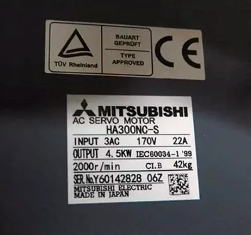 HA300NC-S AC Mitsubishi 4.5KW Power Supply Servo Motor