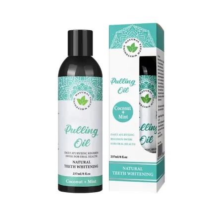 Mouth Wash Oral Care: Coconut Oil and Peppermint Oil for Oral Health and Teeth Whitening