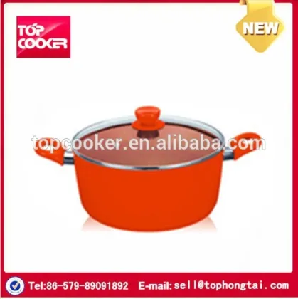 Aluminum colorful nonstick coating soup pot