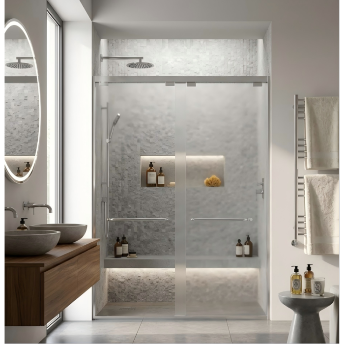 Box de chuveiro deslizante de aço inoxidável Y223Z