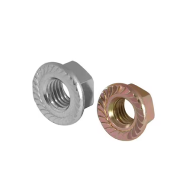 Porcas de flange sextavadas galvanizadas Porca de flange sextavada de aço