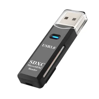 Super Speed 2-in-1 USB 3.0 SD & Micro SD Card Reader for Mac and Windows OS