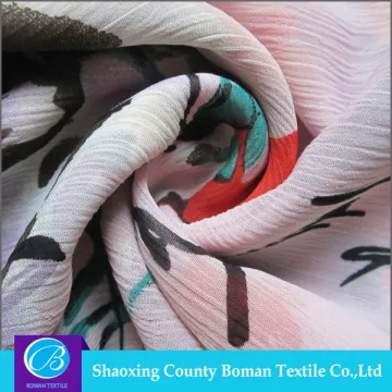 Textile supplier 2016 new Dress Plain pleated chiffon fabric