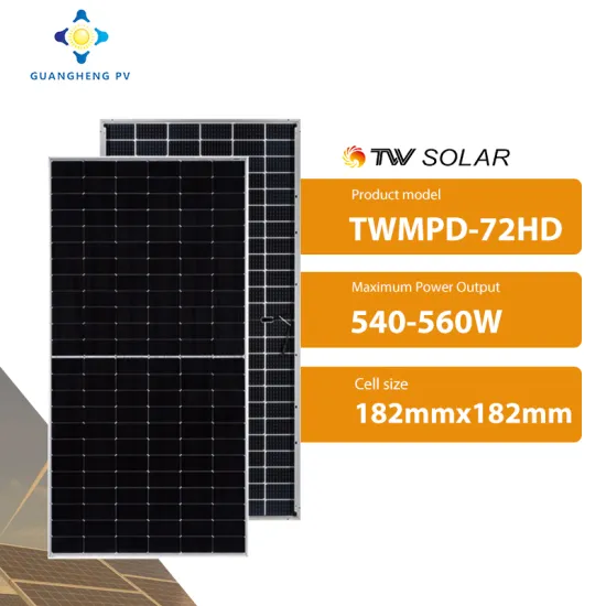 High Efficiency TW Monocrystalline Solar Panels: 540W to 560W Modules with Half-Cut Technology and Bifacial Design