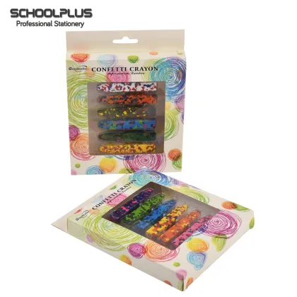 Rainbow Camouflage Color Wax Crayons for Children