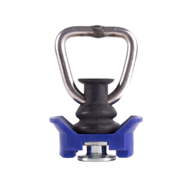 Aluminum Rudder Cover with D-Ring and L-Track Single Stud Fitting