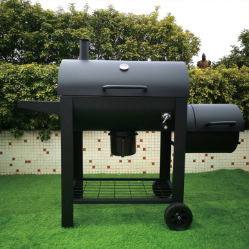 Black Outdoor Camping and Backyard Barbecue Grill Heavy Duty Steel BBQ Charcoal Grill