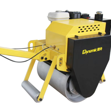 Versatile Walk-Behind Dual-Drum Compactor for Enhanced Road Construction Quality