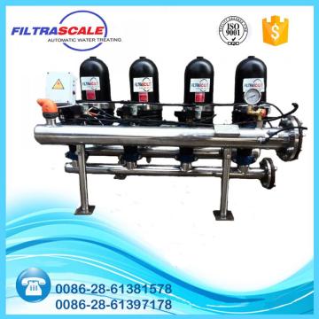 Automatic self cleaning disc water filter