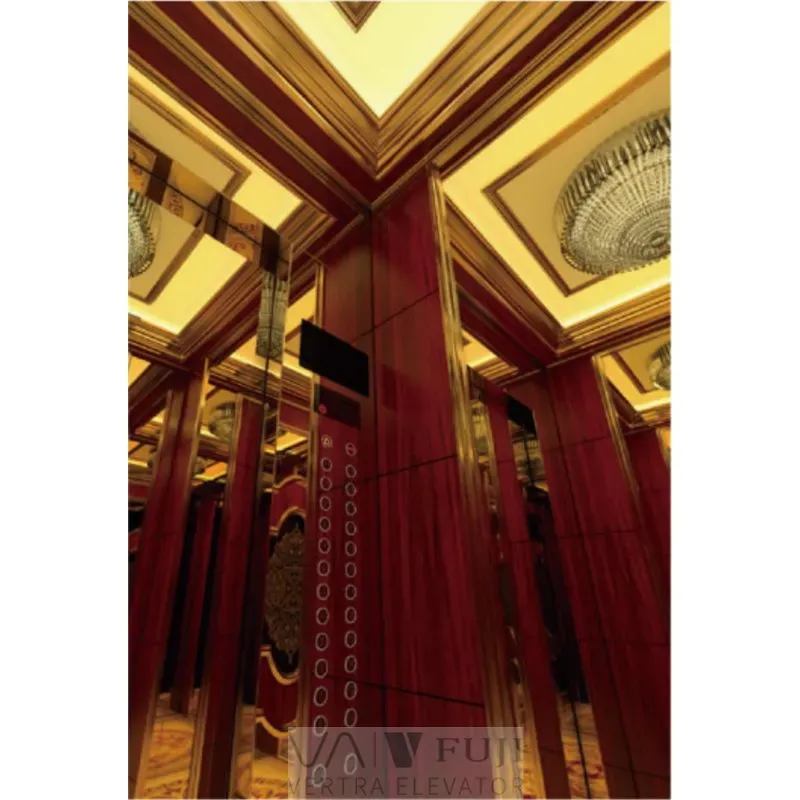 Sumptuous Wooden Cabin Elevator for Villa and Hotel