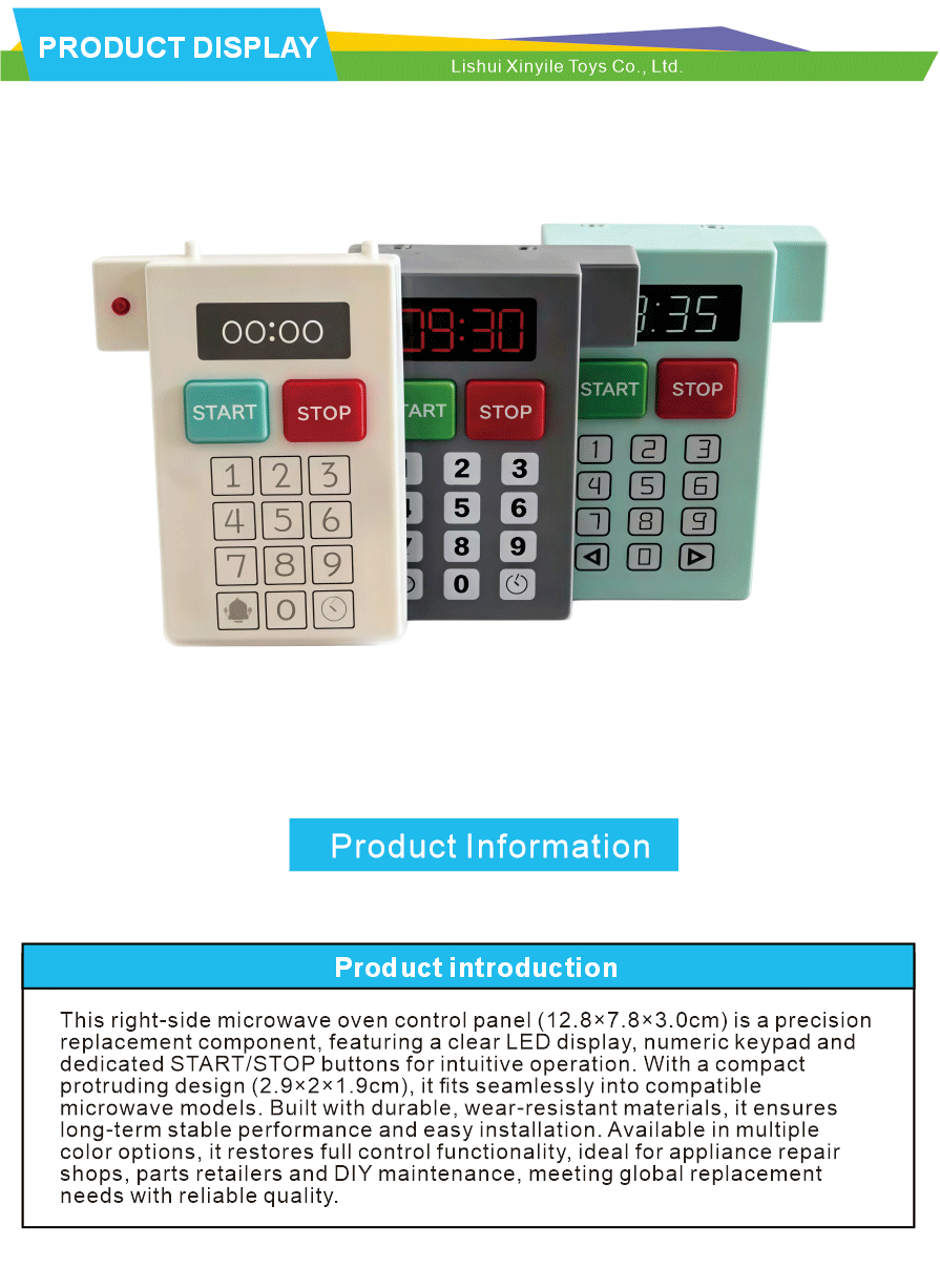 simulated microwave oven plastic parts