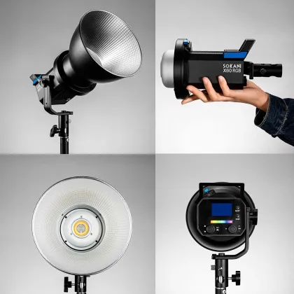 Best Sokani X60 RGB 80W Studio Lighting Equipment & Aputure Portable Light Alternatives