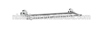 Top quality,elegant bathroom 600mm chrome plating brass double towel bar