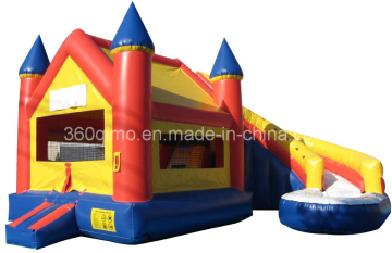 Commercial Grade Inflatable Classical Castle Slide Combo (BMBC238)