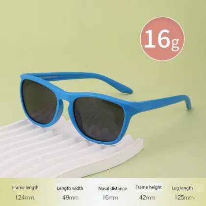 Baby Silicone UV400 Polarized Sunglasses for Kids - Summer Beach Sun Shades