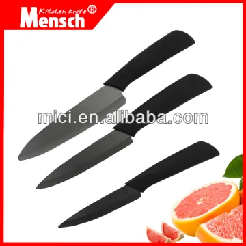 3pcs durable ceramic knives set for family kitchen