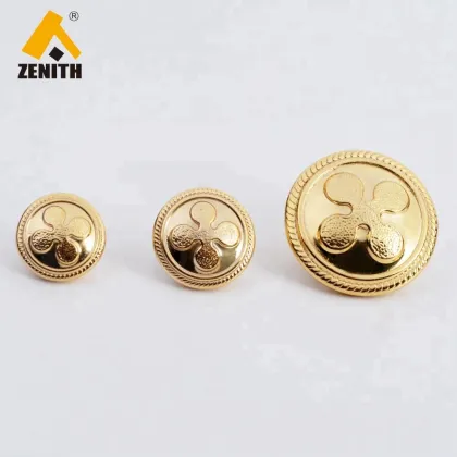 Large Gold Button Coat Buttons: Shank Clip Button BM10209
