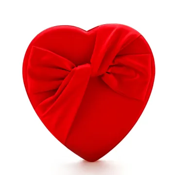 Velvet Heart Shape Chocolate Rigid Gift Box