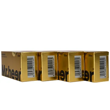 Packaging box gold, silver and white card printing
