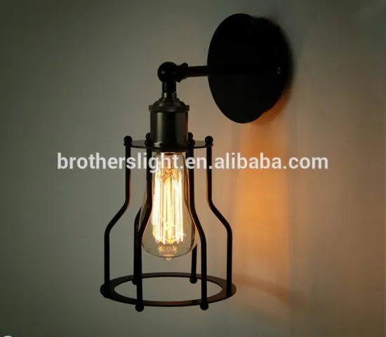 Most popular 110v 220v E27 antique style vintage iron wall lights
