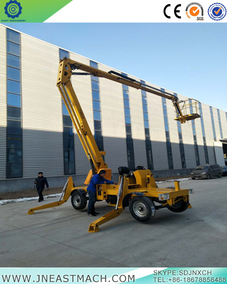 Elevador de pluma articulada telescópica de 16 m