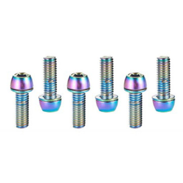 High-Quality Titanium Bolts and Screws: M5, M6, Gr2, Gr5 Hex Torx Socket Tapered Head Fasteners for Plastic Applications