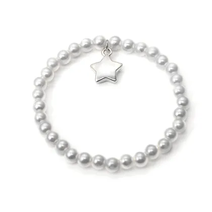Wholesale Fashion Vintage Coin Bracelet with Pearls and Crystal Charms