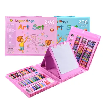 Magnetic Drawing Board Paint Kit - 208Pcs Crayon Art Set for Kids