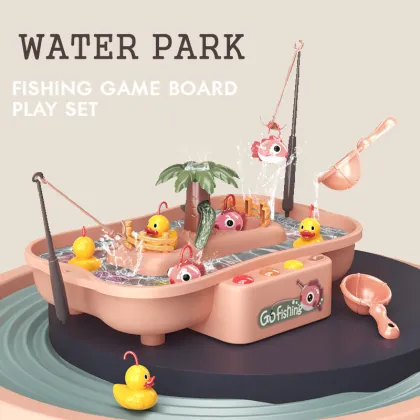 Kids Fishing Toys Electric Water Cycle Music Light Baby Bath Toys Child Game Play Fish Outdoor Toys Fishing Games For Children
