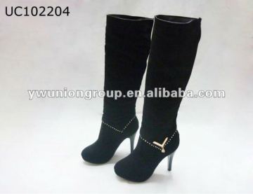 women high heel knee boots