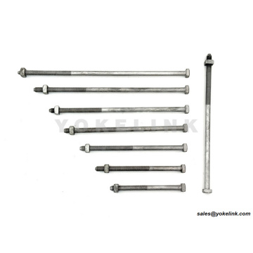 5/8"-es négyzetfejű gépcsavar | 12 400 lbs szakítószilárdság | IEEE C135.1 | Poleline hardver