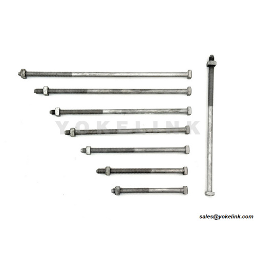 5/8"-es négyzetfejű gépcsavar | 12 400 lbs szakítószilárdság | IEEE C135.1 | Poleline hardver