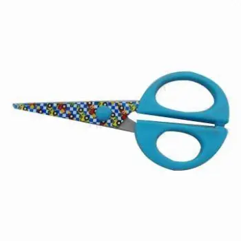 Cartoon student scissors with stainless steel blade